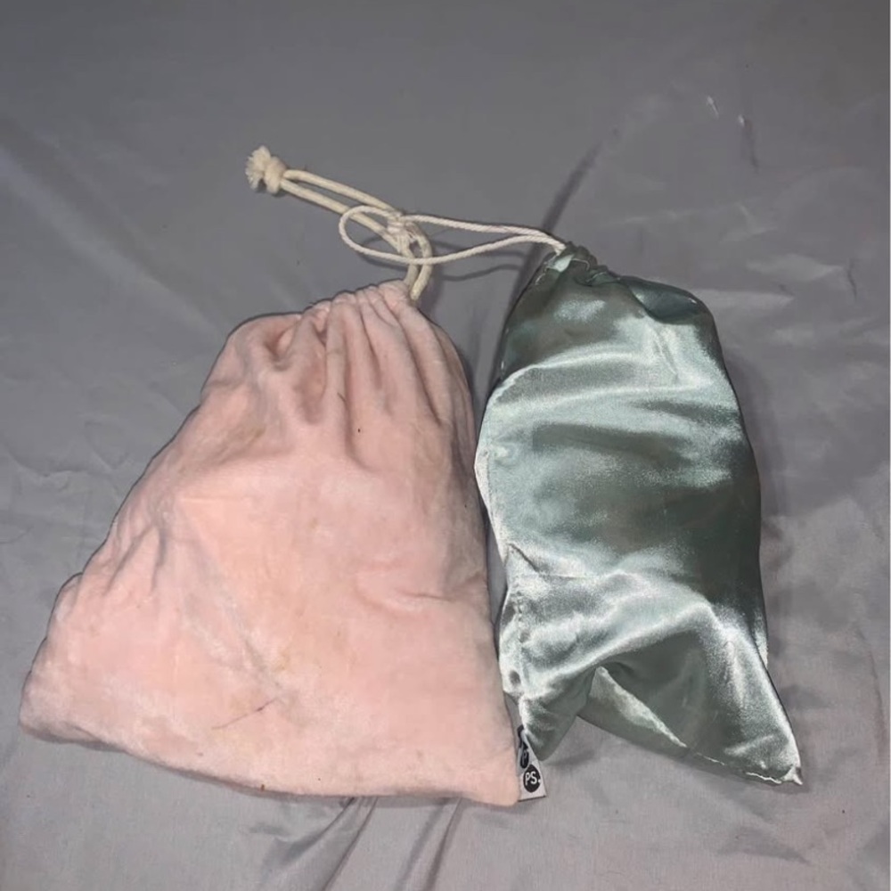 Elegant Pink and Silver Satin sleepwear set